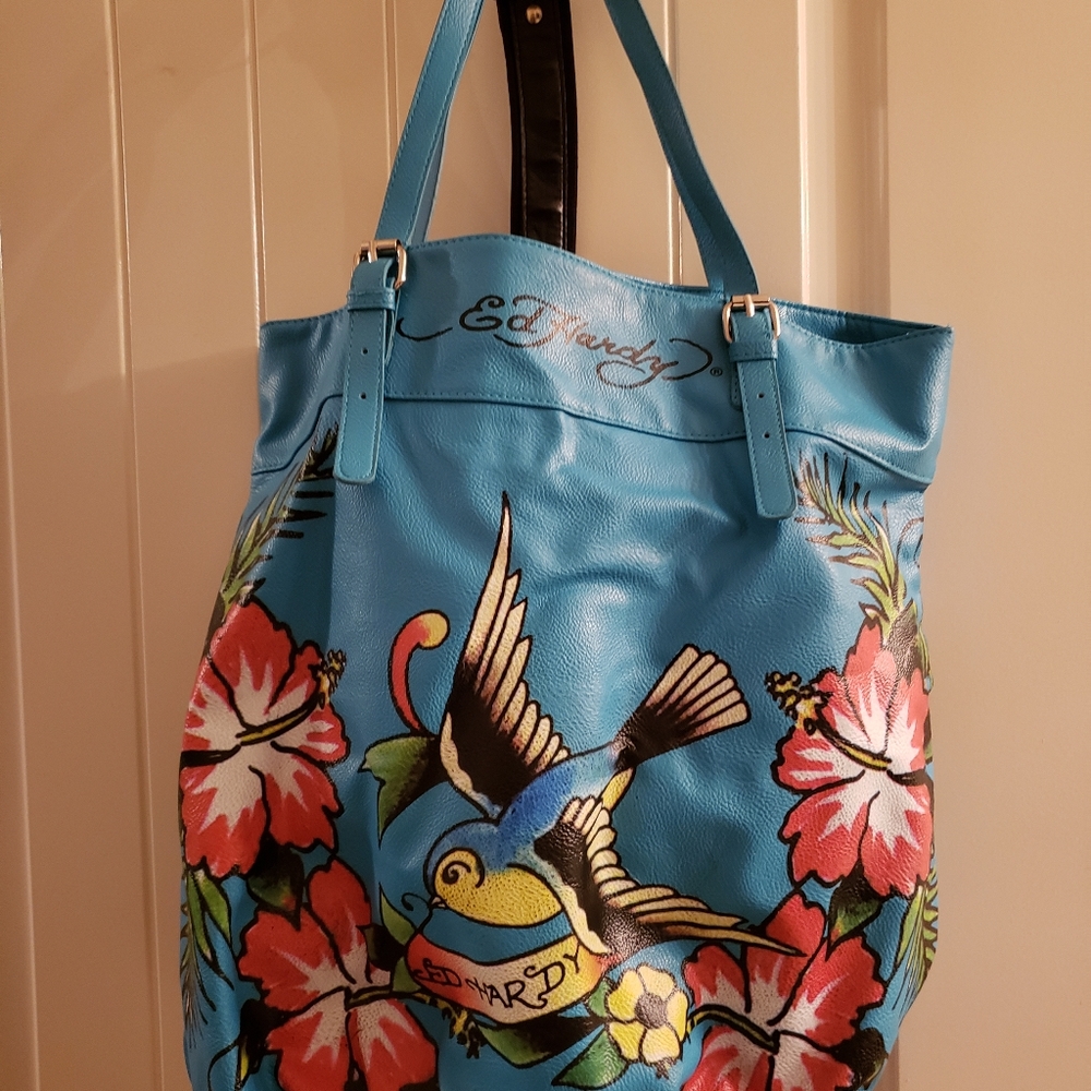 Large ed hardy tote
